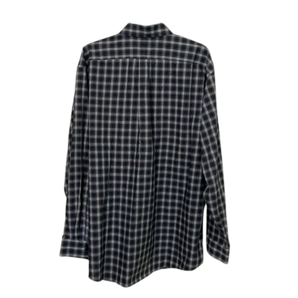 L.L. Bean Green Plaid Button Down Wrinkle Resistant Shirt Mens Size Extra Large - Picture 4 of 10